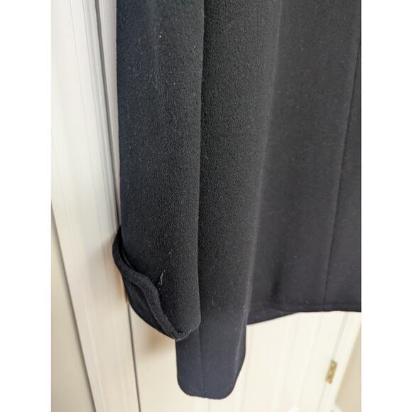 Saks Fifth Avenue Vintage 100% Wool Coat Size 10 Double Breasted Pea Coat - Picture 8 of 14